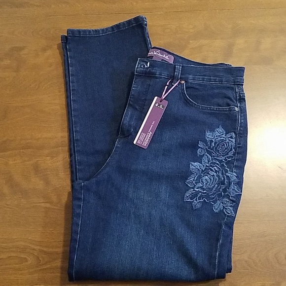 Gloria vanderbilt embroidered jeans Clearance